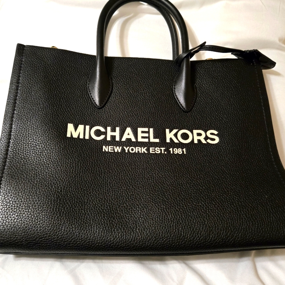 Michael Kors Mirella Medium Pebbled Leather Tote Bag